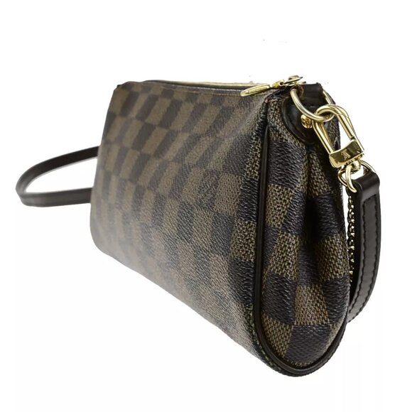 LOUIS VUITTON Eva 2Way Chain Shoulder Bag Damier Ebene Leather BN N55213 22YG793 - Picture 8 of 14